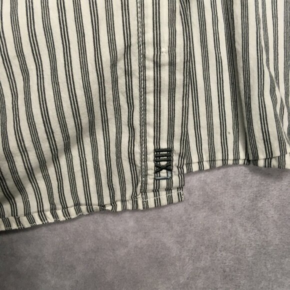 Alpinestars Mens Plaid Shirt size XXL Short Sleeve Button Up Pocket White Blue - Picture 14 of 16